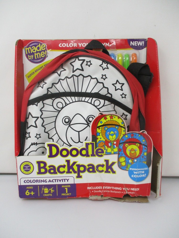 Made By Me Doodle Backpack Coloring Activity