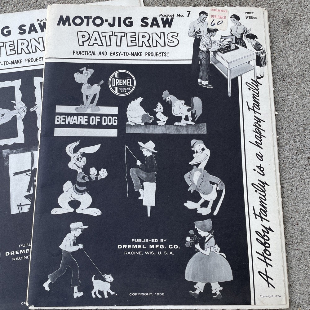 Moto-jig Saw Patterns Intact 5, 7, & 8