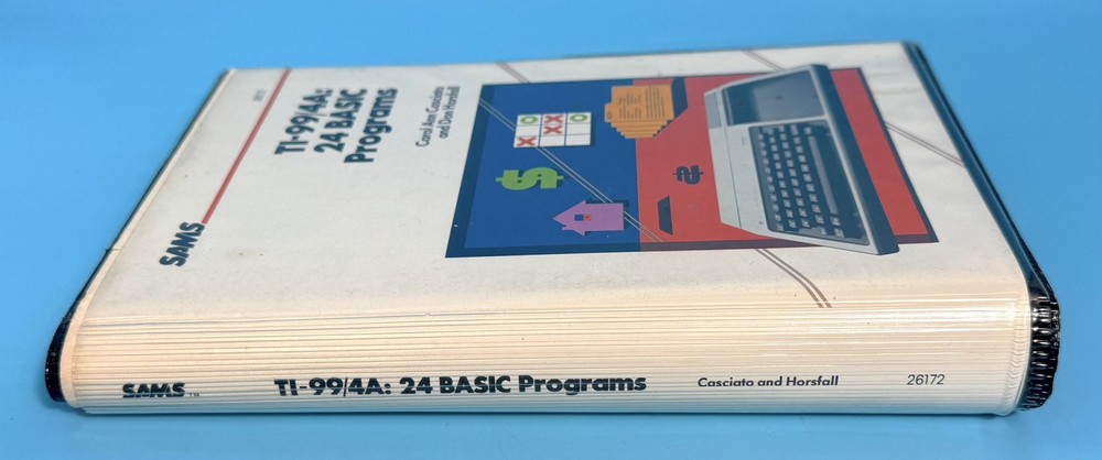 TI-99/4A 24 BASIC Programs Cassette & Book Texas Instruments 1983 - UNTESTED