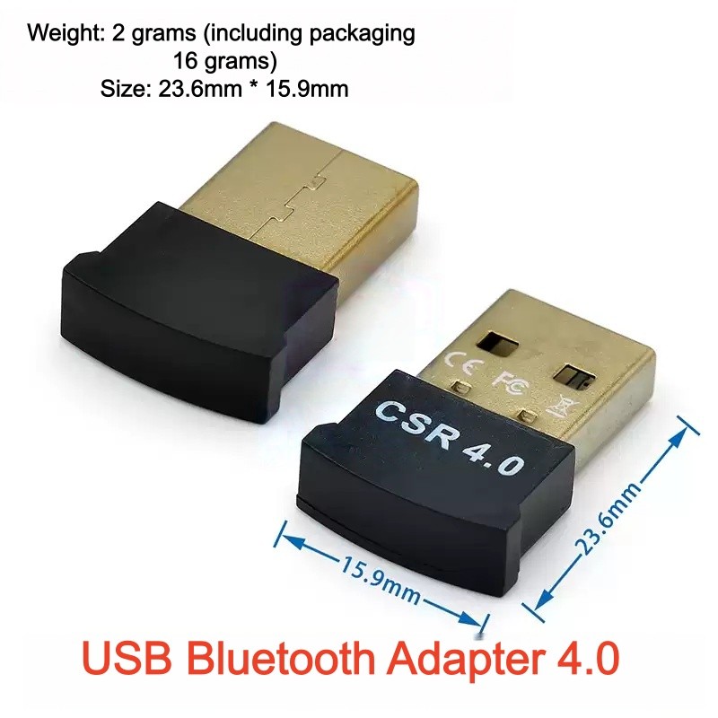 2PCS USB Bluetooth Adapter 4.0 for Computer Receiving and Transmitting Devices