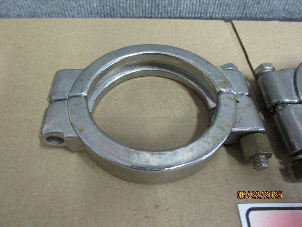 2 Dixon 3" Sanitary Clamps