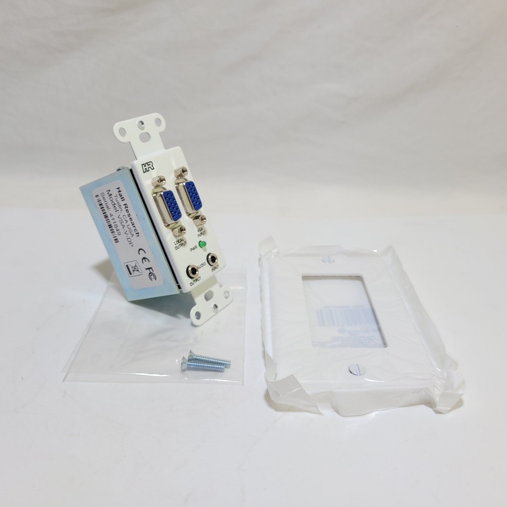 Hall Research VSA-V-DP, VGA/Component+Audio Input Decorative Plate for VSA Sys.