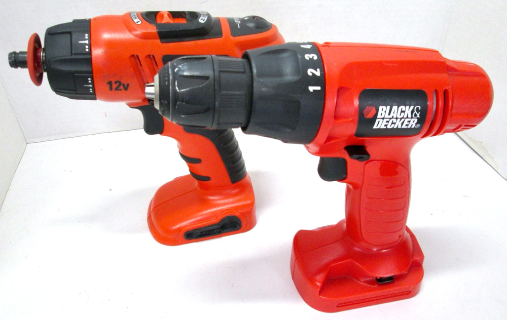 Black & Decker 12V Drill/Drivers - Models PS1200 & FSD122 - Tools Only