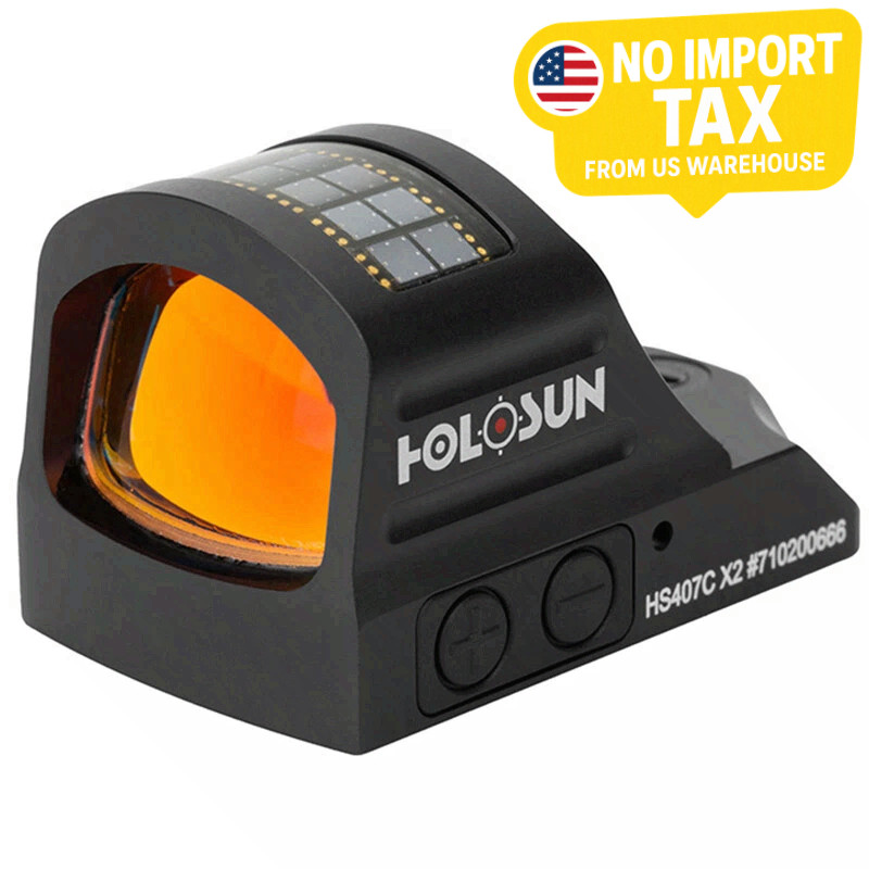 Holosun HS407C X2 2 MOA Red Dot Open Reflex Sight