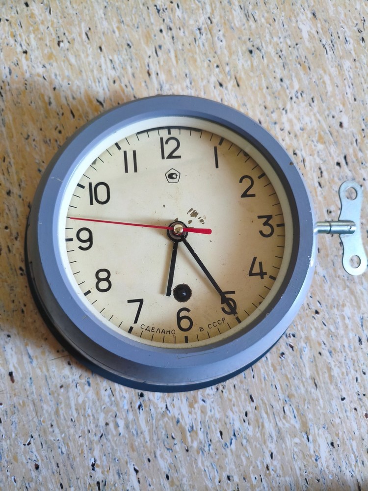 Vintage Soviet Marine Ship Clock – Original Chistopol Navy Timepiece – Functiona