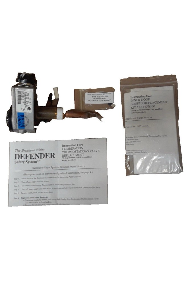 265-44199-02 222-44199-02A Bradford White Water Heater Gas Valve (NEW) N4