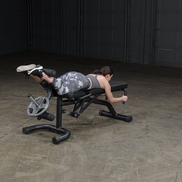 Body-Solid Flat Incline Decline Bench with Leg Developer Attachment (FID46)