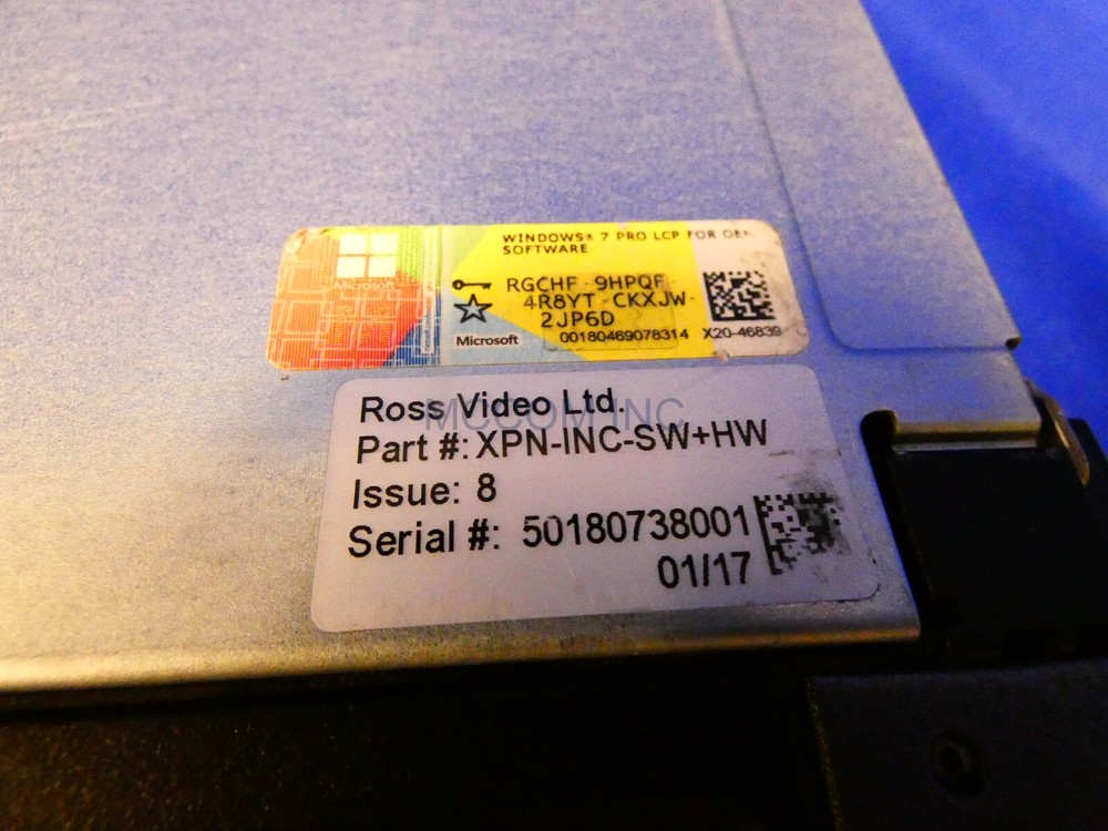 Ross XPression Video Encoder XPN-INC-SW+HW w/ 3 Dell 500gb Drives