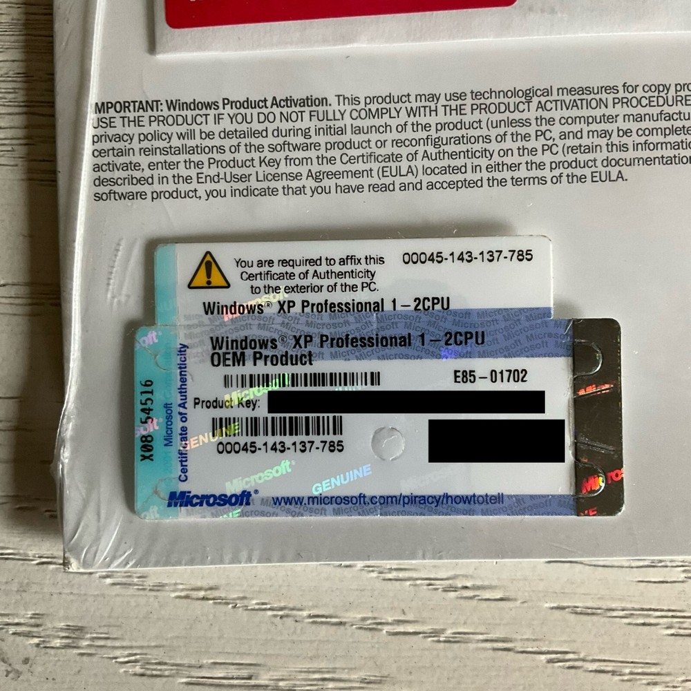 Microsoft Windows XP Professional - Complete Operating System (MS Win Pro) 2002