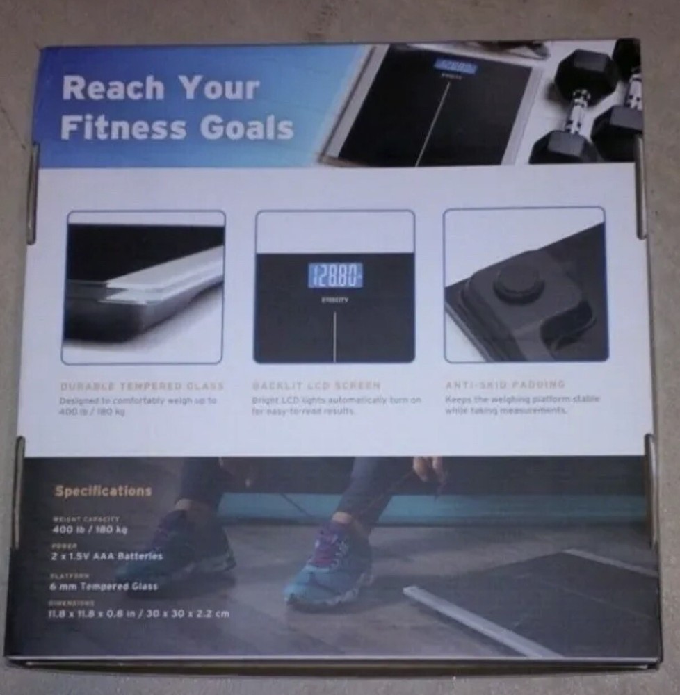 Etekcity 400 lb Digital Bathroom Scale - Black