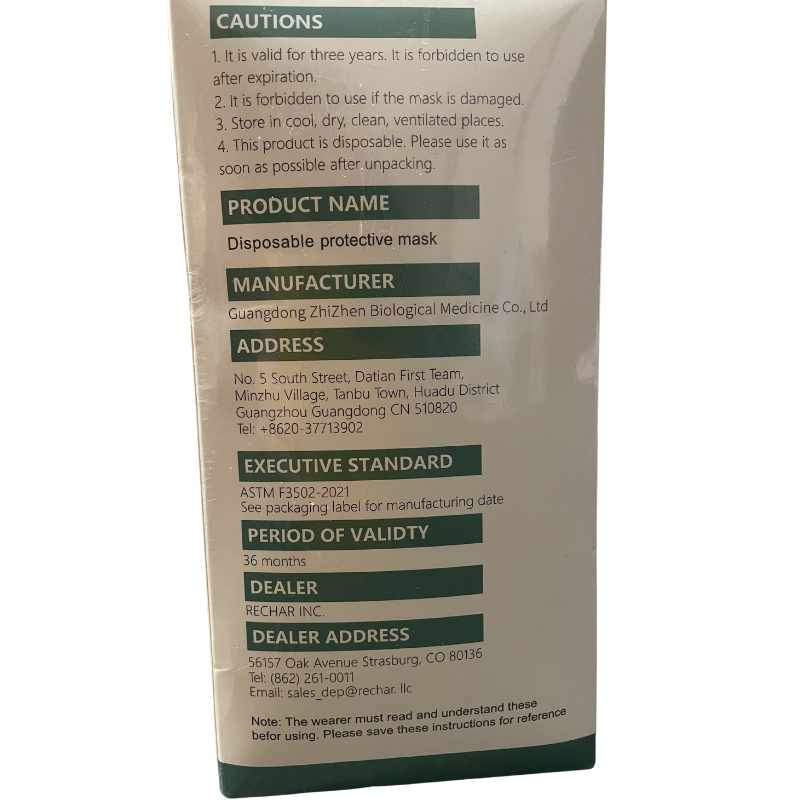 200 Mask Disposable Face Masks 3-Ply Earloop Sealed Box