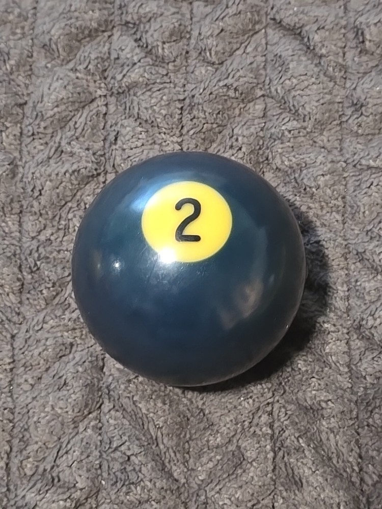 🎱Vintage Replacement Belgian(#2) Pool Ball~Billiards Solid Blue Ball 2"