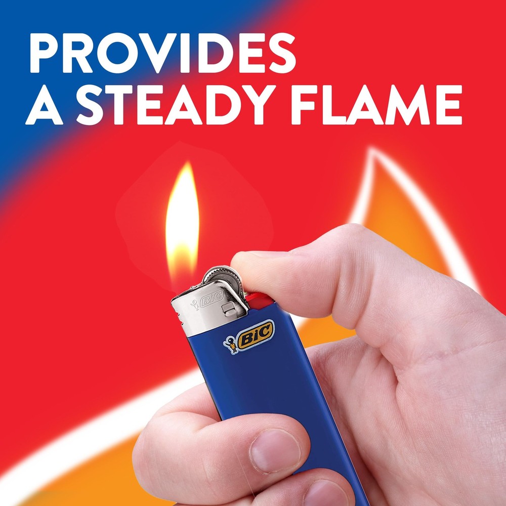 BIC Maxi Pocket Lighter Special Edition Nostalgia Collection Assorted Retro 8 Pk