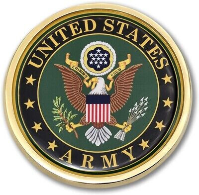 U.S. Army Eagle 3" Chrome Auto Emblem