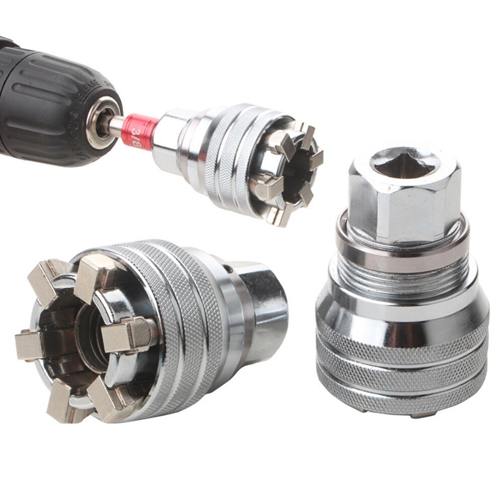 Universal Adapter Sleeve Adjustable Head Socket Spanner Torque Wrench Ratchet