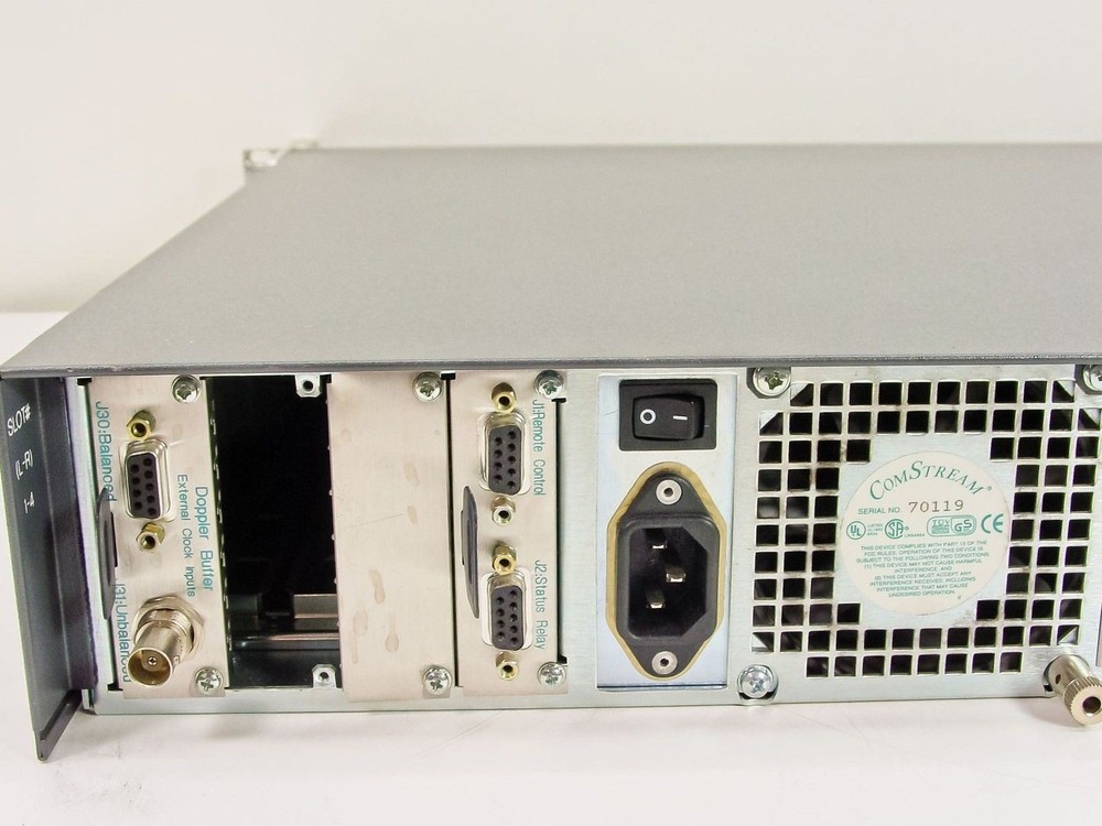 ComStream PSK Digital Satellite Modem, Doppler Buffer, 140 MHz Modulator CM701