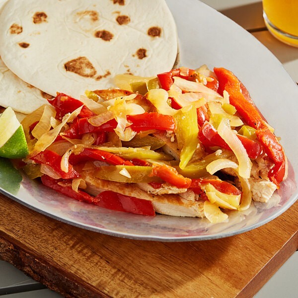 Mixed Pepper Strips with Onions - 6/Case #10 Can