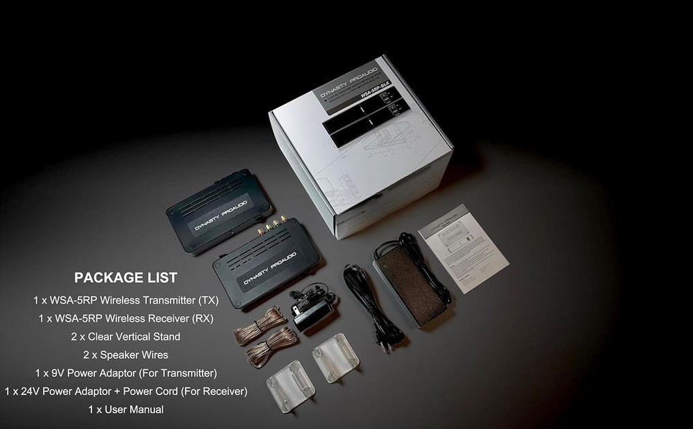 Wireless Surround Sound Speaker Kit 100ft Range