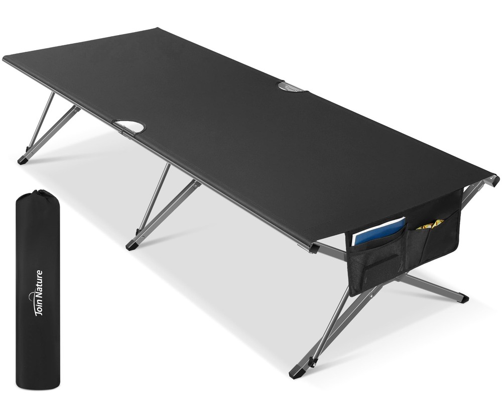 Oversized Camping Cot Foldable for Adults - Upgraded Version Easy-to-Assemble...