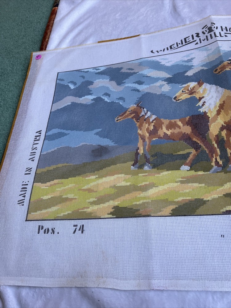 needlepoint canvas handpainted