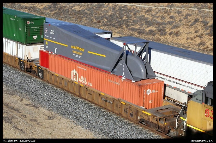ArroWedge Container UPRU Union Pacific N Scale Decal Set