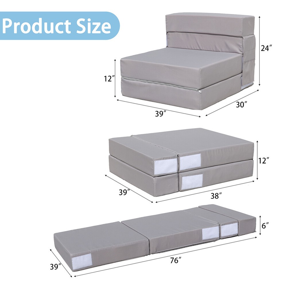 Folding Sofa Bed Convertible Flip Sofa Bed Chair Modern Fold Down Sleeper Sofa