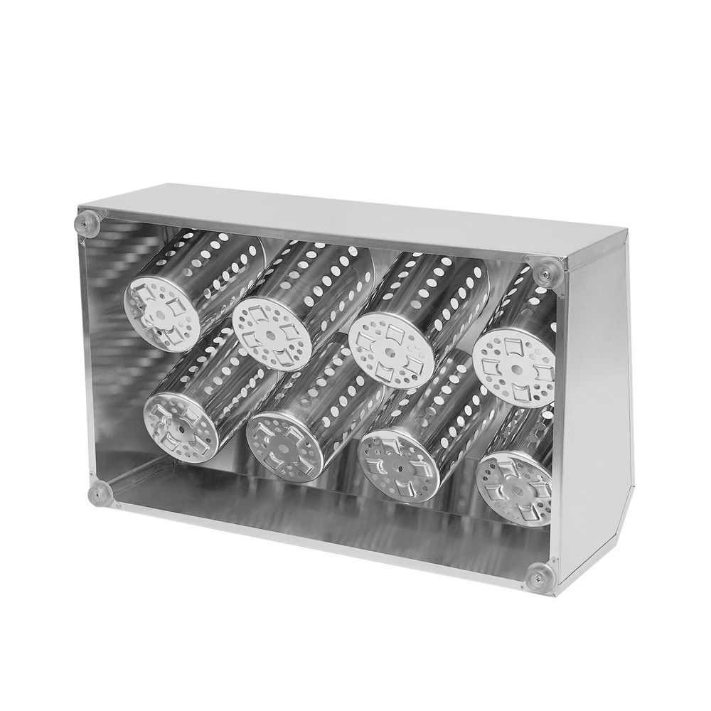 8 Compartment Stainless Steel Flatware Holder for Efficient Storage
