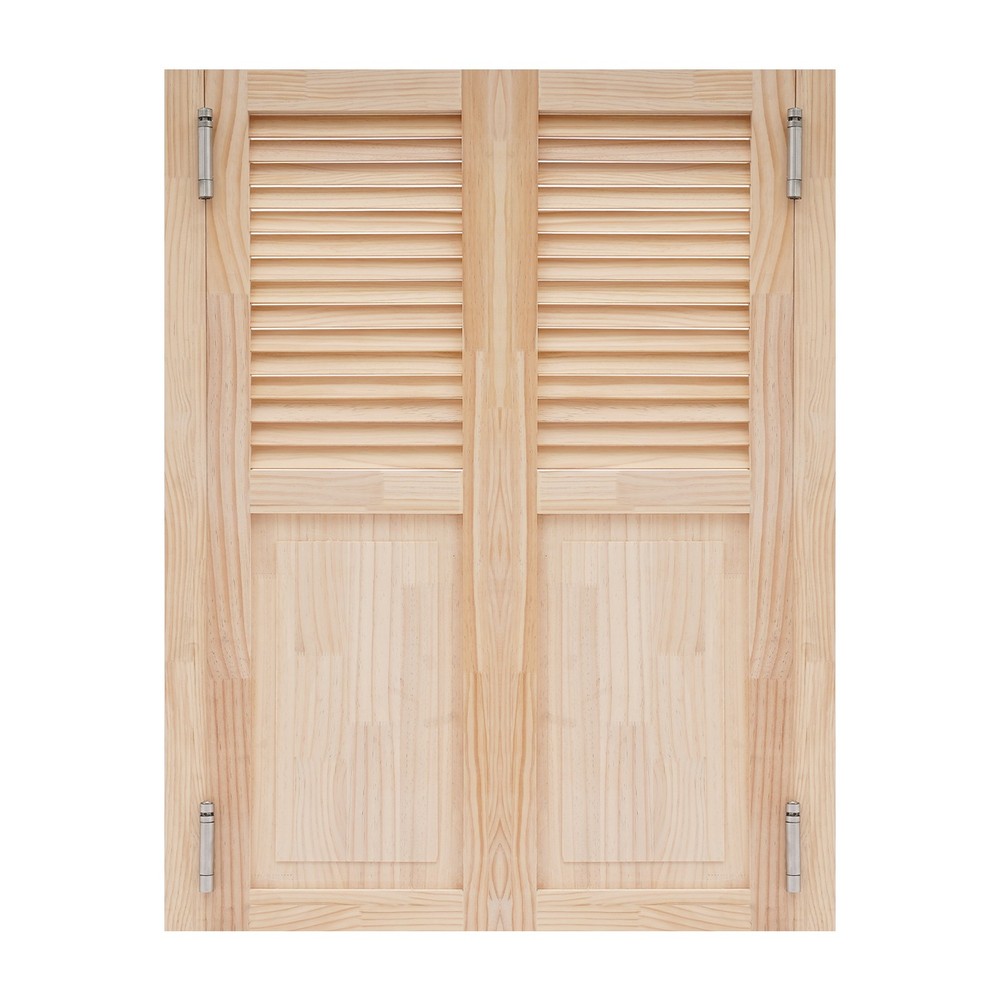 Partition Door - Swing Solid Pine Wood for Stylish Space Utilization