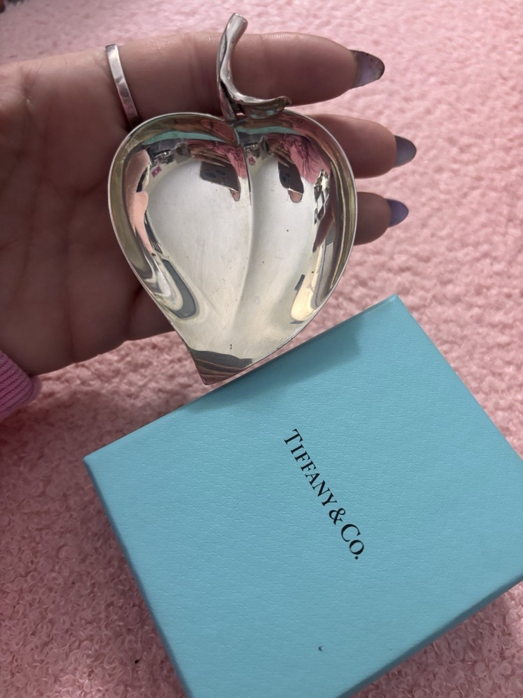 1950s Tiffany & Co Leaf Shaped Dish! Sterling Silver!