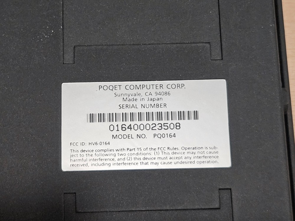 Poqet PC Model 0164, many accessories, some issues with display