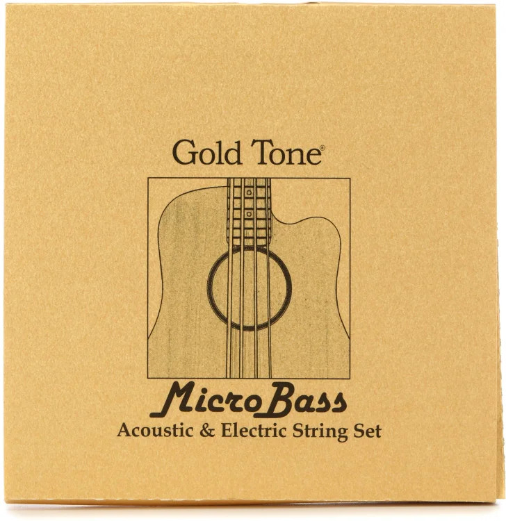 Gold Tone MBS-BL MicroBass Thunderblack Rubber/Polymer Strings