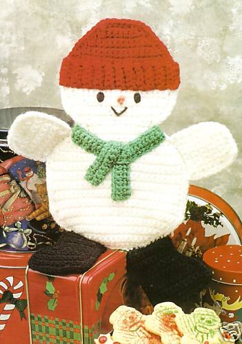 CUTE Snowman Hot Pad/Crochet Pattern INSTRUCTIONS ONLY