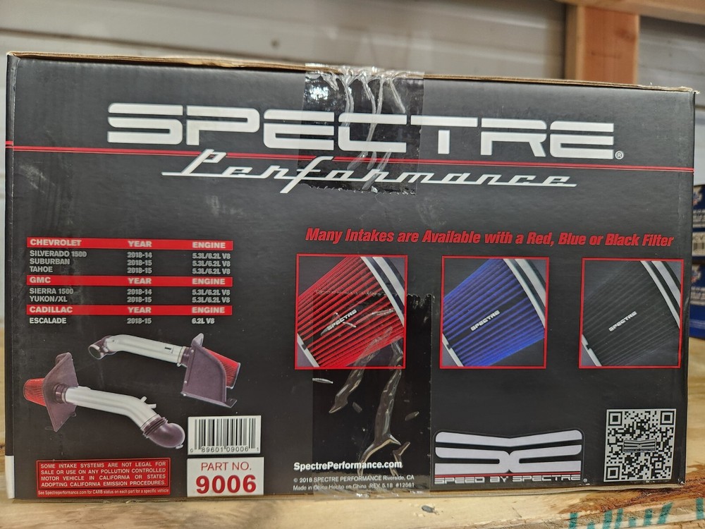 Spectre Performance Air Intake System 9006