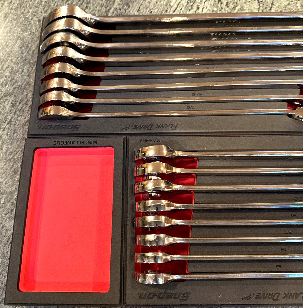 SNAP ON SOEXMET01FBR, SOEXSAE01FBR 38 Pc Metric SAE Foam Sets Combo value pack