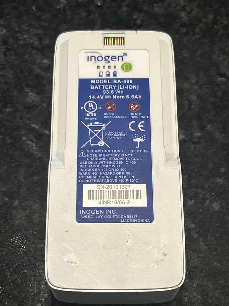 Inogen G4 BA408 extended Battery for Oxygo FIT  &  Inogen G4 Oxygen Fully TESTED