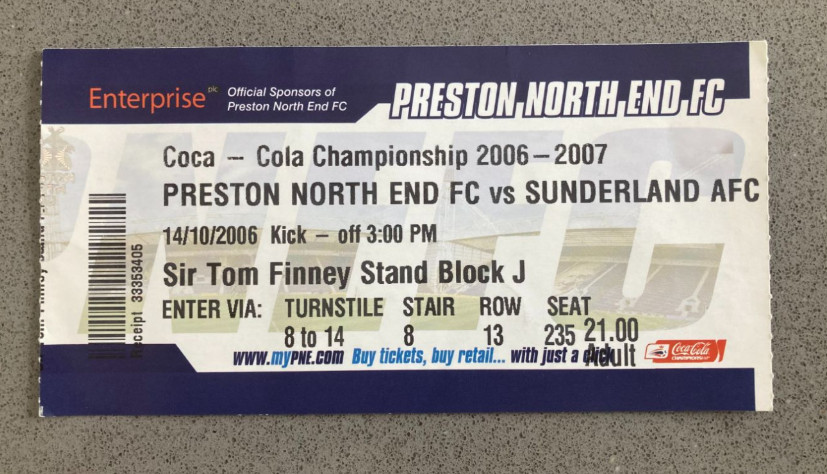 Preston North End v Sunderland 2006-07