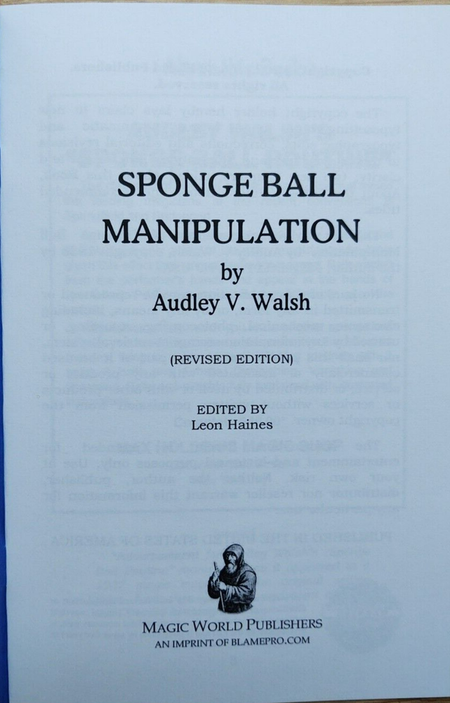 Sponge Ball Manipulation by Audley Walsh
