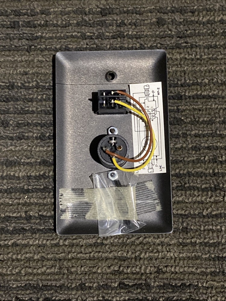 Telex WP2 Two Channel Microphone Wall Plate NOS