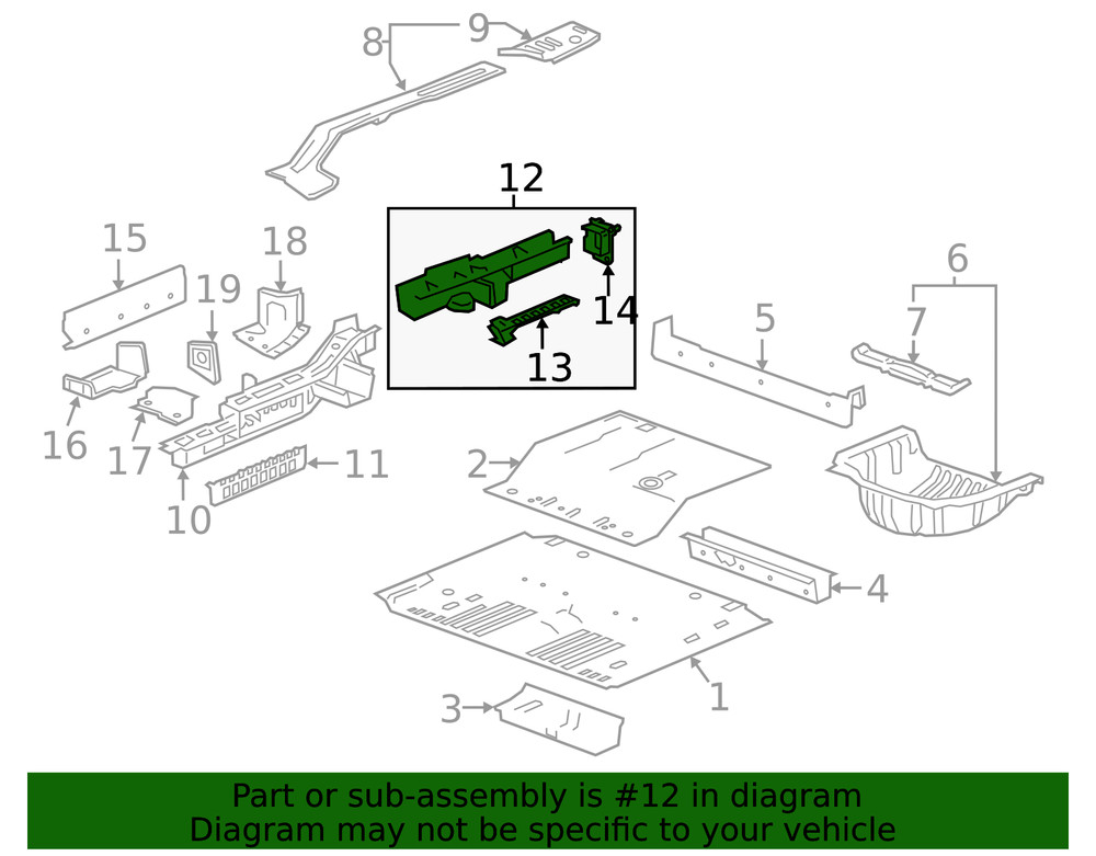 Genuine GM Rail 85795644