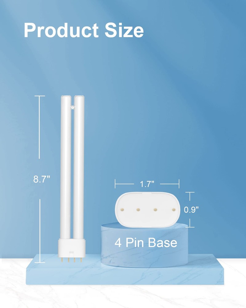 2G11 18W Bug Zapper Replacement Bulb, H-Shaped Light Bulb for White