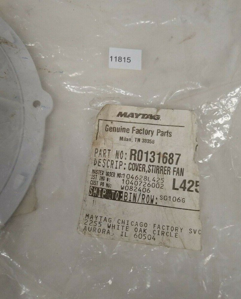 Maytag Stirrer Fan Cover R0131687
