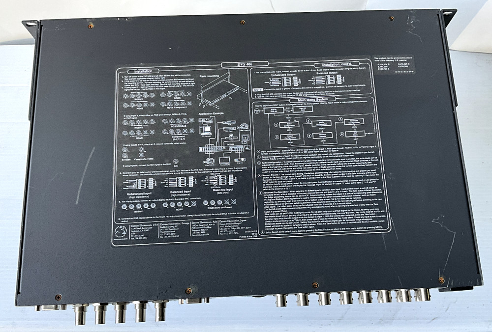Extron DVS 406 Six Input RGBHV Composite S-Video Component Video Scaler Switcher