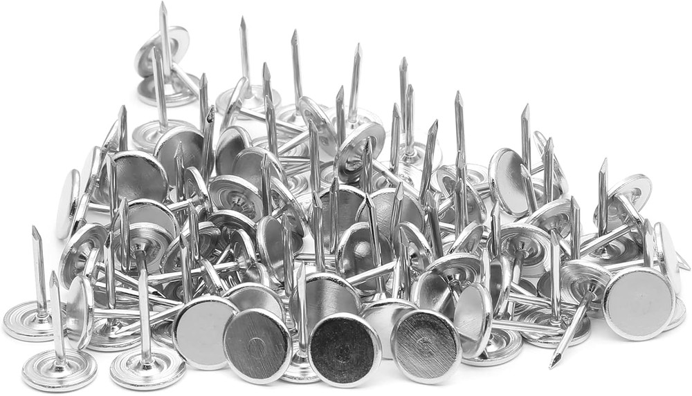 100 tachuelas de cabeza plana para tapicería