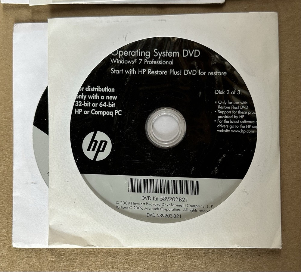 20 DISC LOT HP Restore Plus MICROSOFT WINDOWS Operating System INSTALLATION DVDs