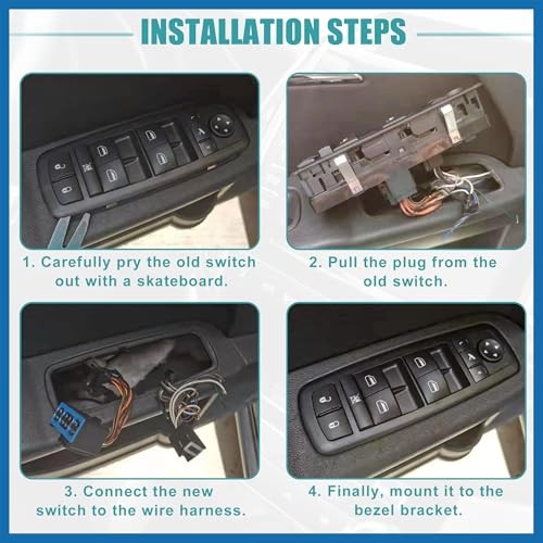 Right Passenger Side Power Window Switch No.37995-62J00 with Tool Window