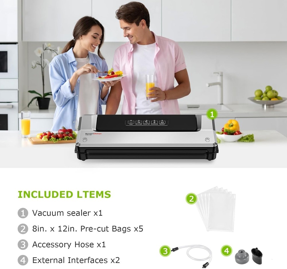 Professional Food Sealer | External Vacuum System | Silver