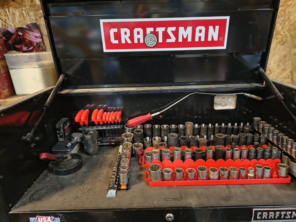 Craftsman Tool Box On Wheels 9 Drawer Electric Power The Boxes Nice Bottom Box