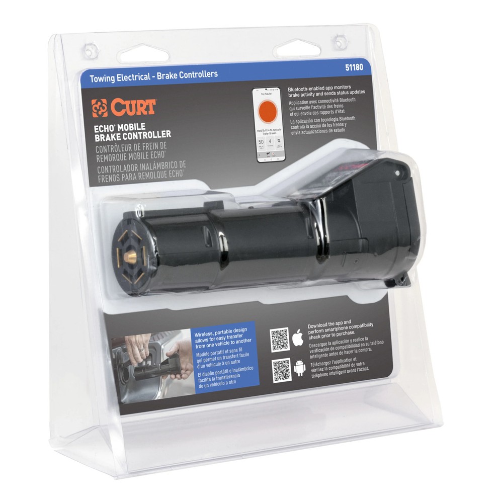 Curt Trailer Brake Controller 7 way Echo Mobile Bluetooth Smart Phone Connection