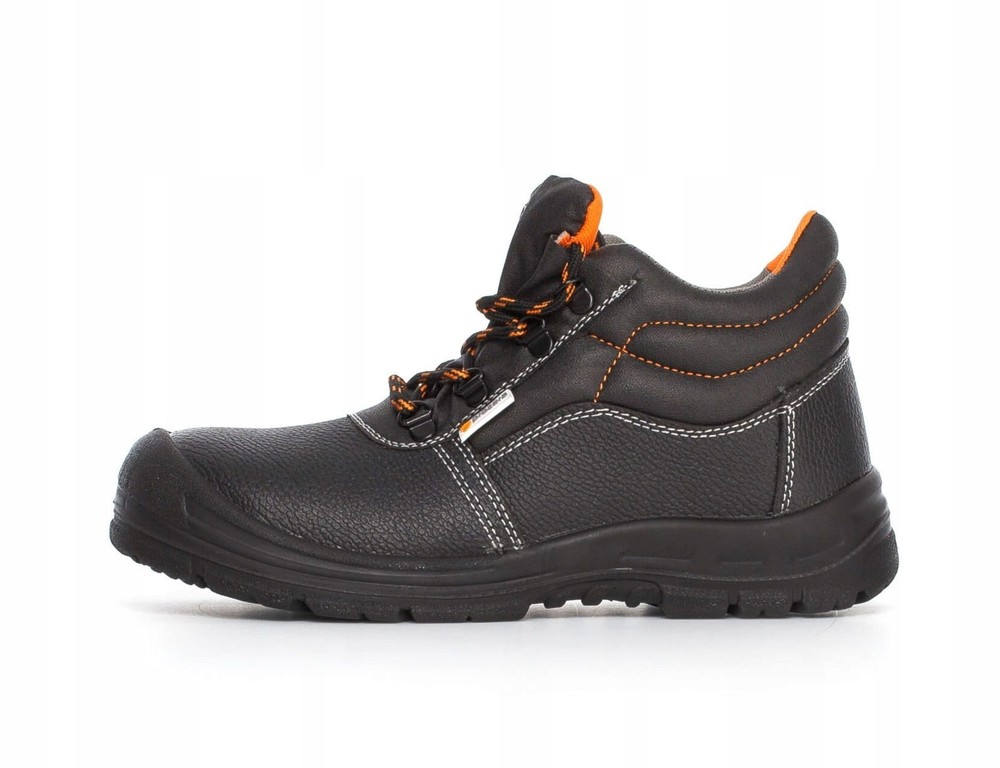 Work shoes leather ankle boots without plate PROCERA SOLID without toe O1...