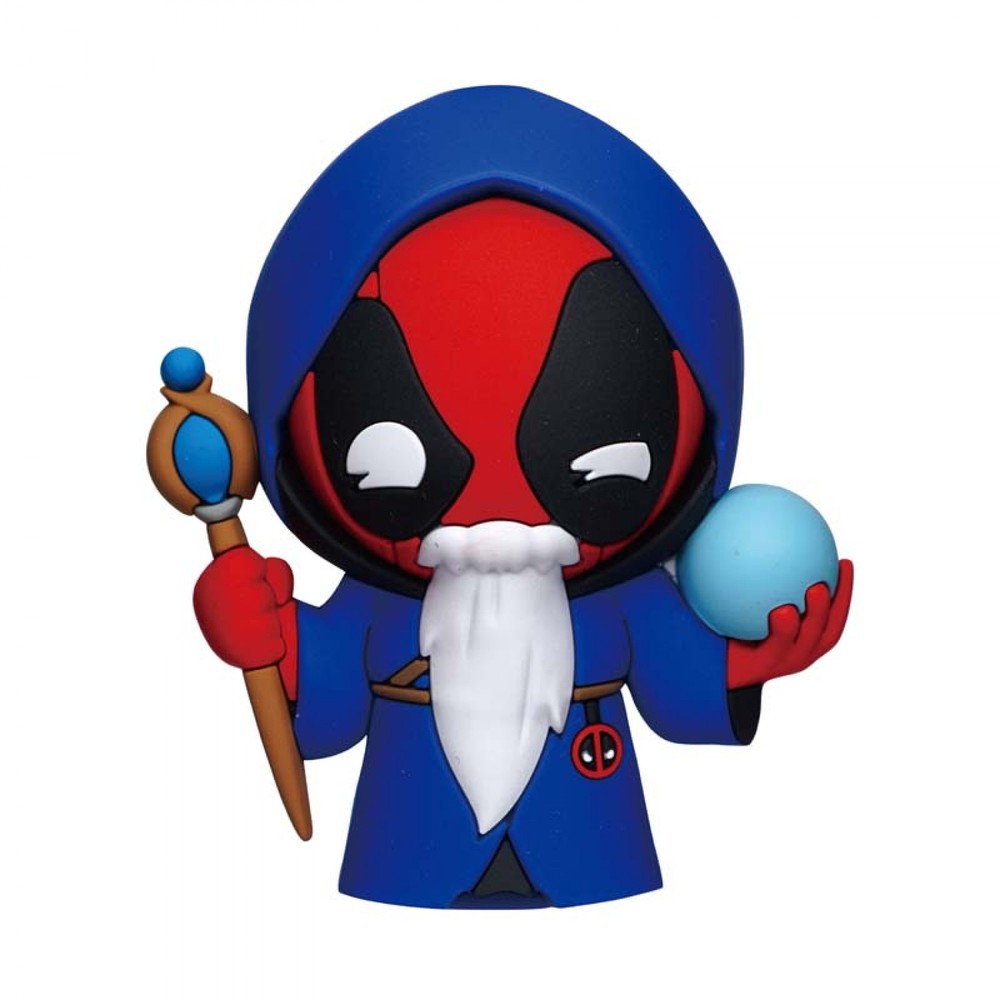 Deadpool Wizard 3D Foam Magnet Multi-Color